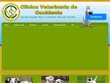 Tablet Screenshot of clinicaveterinariadeoccidente.com